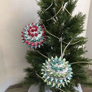 Festive Spiked Holiday Ornaments